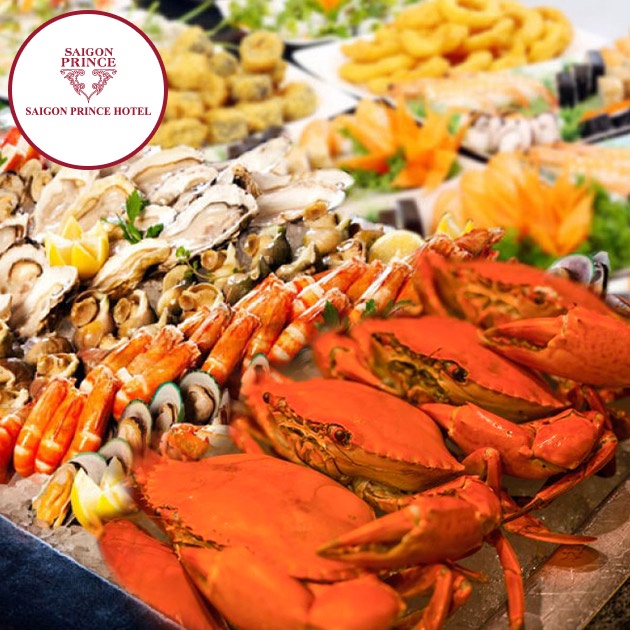 HCM [E-Voucher] Saigon Prince - Buffet Hải Sản, Cua Biển, Sashimi Không Giới Hạn (H)