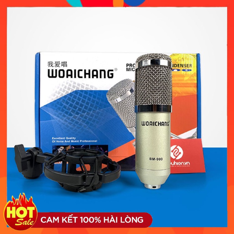 Mic Thu Âm BM900 ⚡FREE SHIP⚡ Hàng Loại 1 Thiết Kế Cực Đẹp , Kiểu Dáng Trẻ Trung . Chất Âm Sáng , Hát Cực Nhẹ