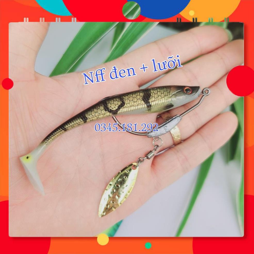 Siêu Chất Mồi Mềm NFF Kèm Lưỡi Câu - Mồi Mềm Câu Lóc Siêu Nhậy