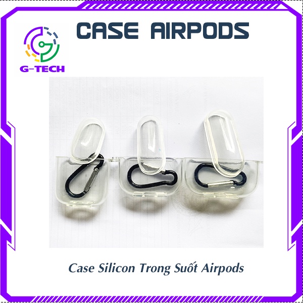 Ốp tai nghe Case Silicon Trong Suốt Airpods mềm dẻo giữ nguyên kiểu tai nghe tặng kèm khi mua tai nghe của shop