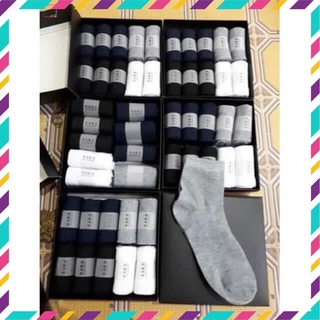 Hộp 10 đôi tất nam cổ cao chống hôi chân PABAKO [T01]