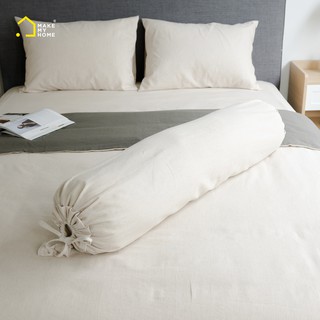 Vỏ Gối Ôm Tròn Mềm Mại Make My Home Linen Fika