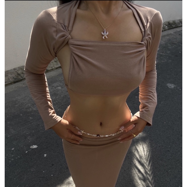 [176-178] Set vòng cổ đá - trơn mặt sao