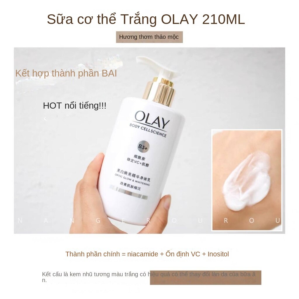 Sữa Dưỡng Thể Olay Whitening Dưỡng Ẩm Nuôi Dưỡng Và Cấp Nước Lâu Trôi Cho Cơ Thể 250ml