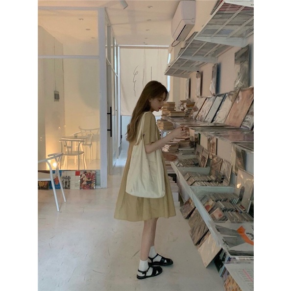 [Mã FAMARAL2 giảm 10K đơn 50K] [Ảnh thật/Video] ĐẦM BABYDOLL CỔ SƠMI TRẮNG Váy sơ mi trắng cộc tay | BigBuy360 - bigbuy360.vn