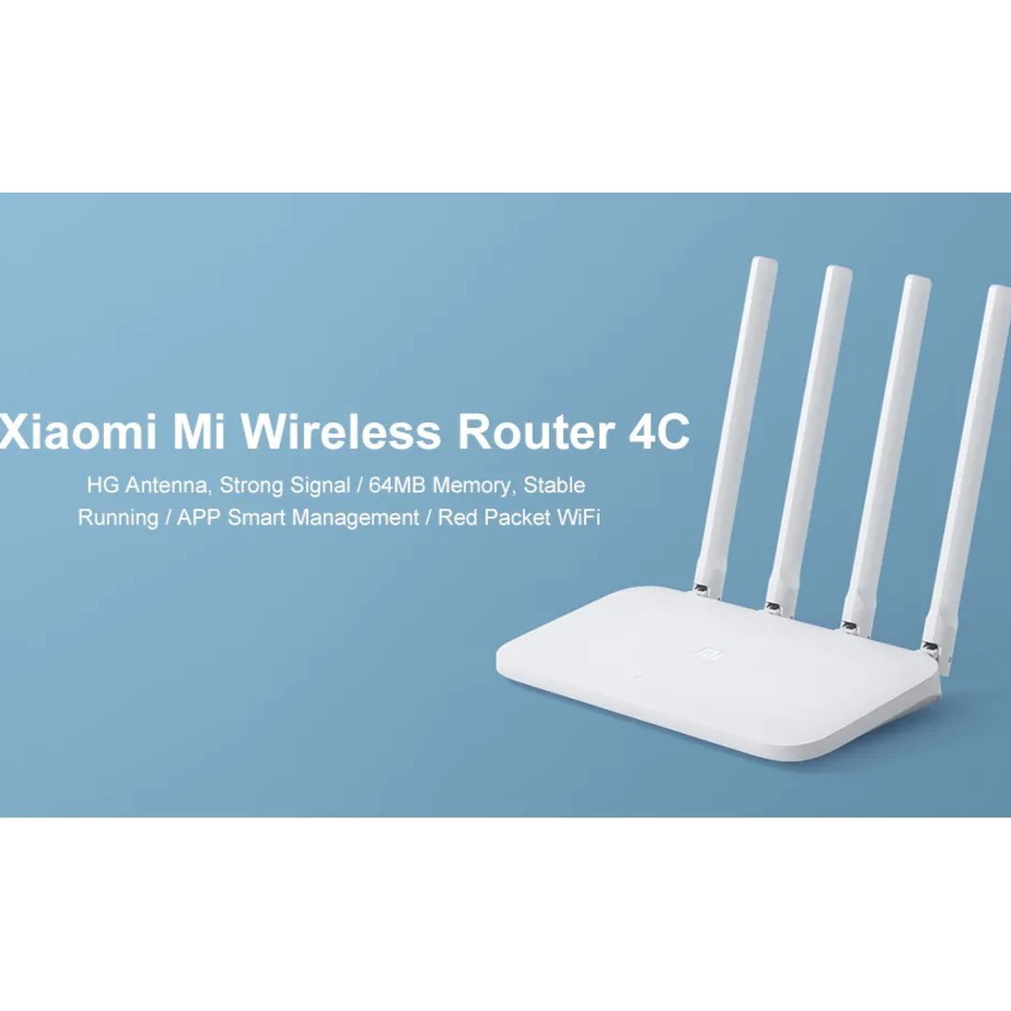 [Mã 153ELSALE2 giảm 7% đơn 300K] Modem WiFi 4 râu Xiaomi Router 4C - Mi Router 4C