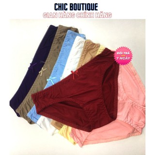 Quần Lót Nữ CBT2QLCOTTON01 Quần Lót CHIC Chất Cotton Trơn Vải Siêu Mịn Loại Đẹp Siêu Thoải Mái (Freesize 45 - 65kg)