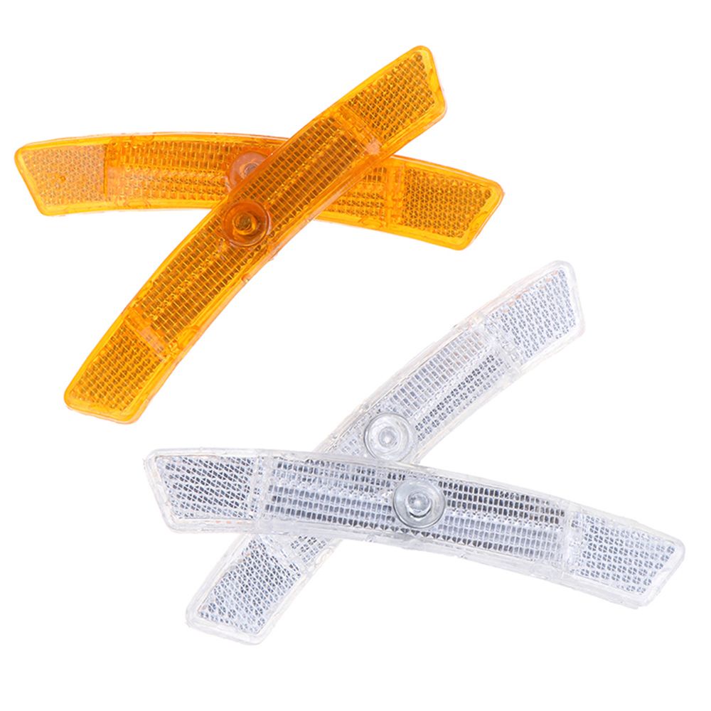 Bộ 2 ống phản quang bằng nhựa siêu bền gắn căm xe đạp tiện dụng