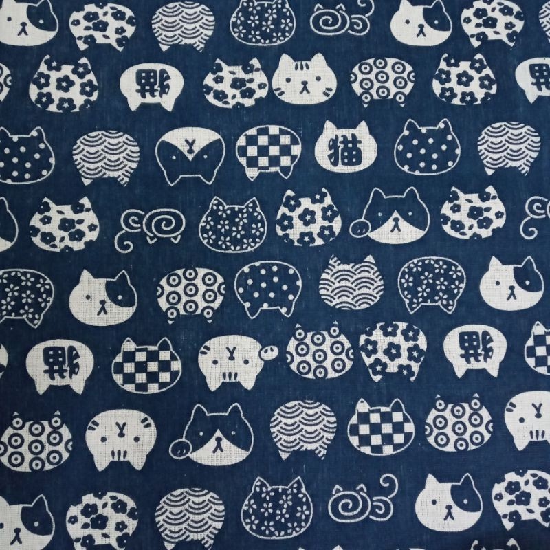 Khăn trải bàn vải mẫu hình mặt mèo ngộ nghĩnh