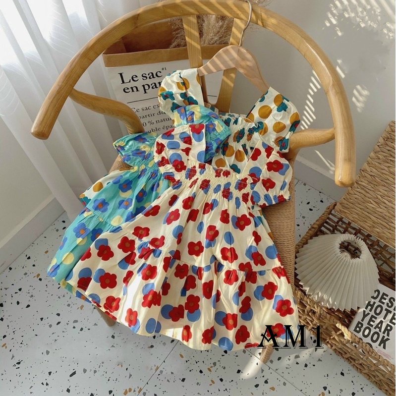 (8-20kg) Váy bé gái TTR49 - đầm bé gái vải thô siêu mát