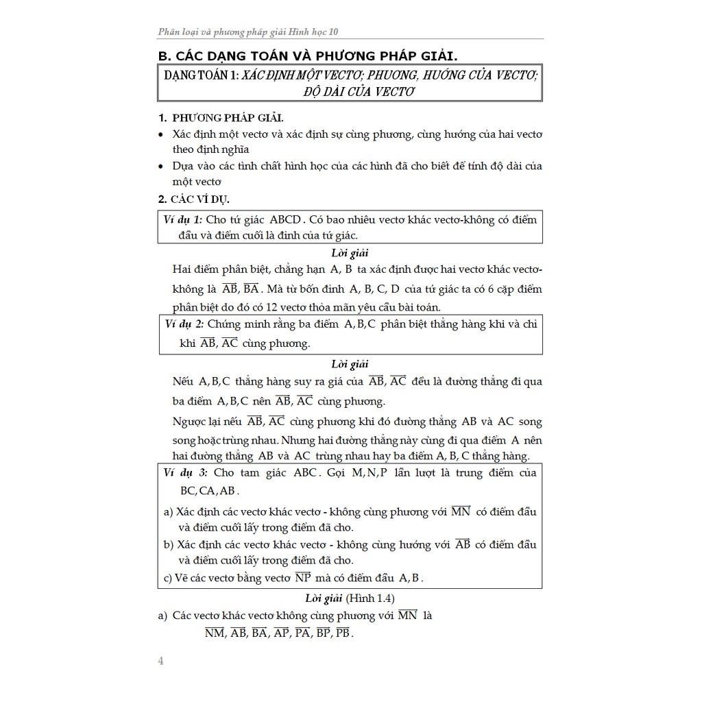 Sách- Phân Loại Và Phương Pháp Giải Hình học 10 (Mới).