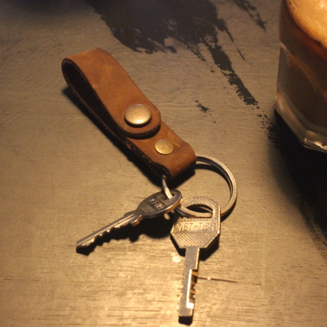 Móc khoá bằng da thật