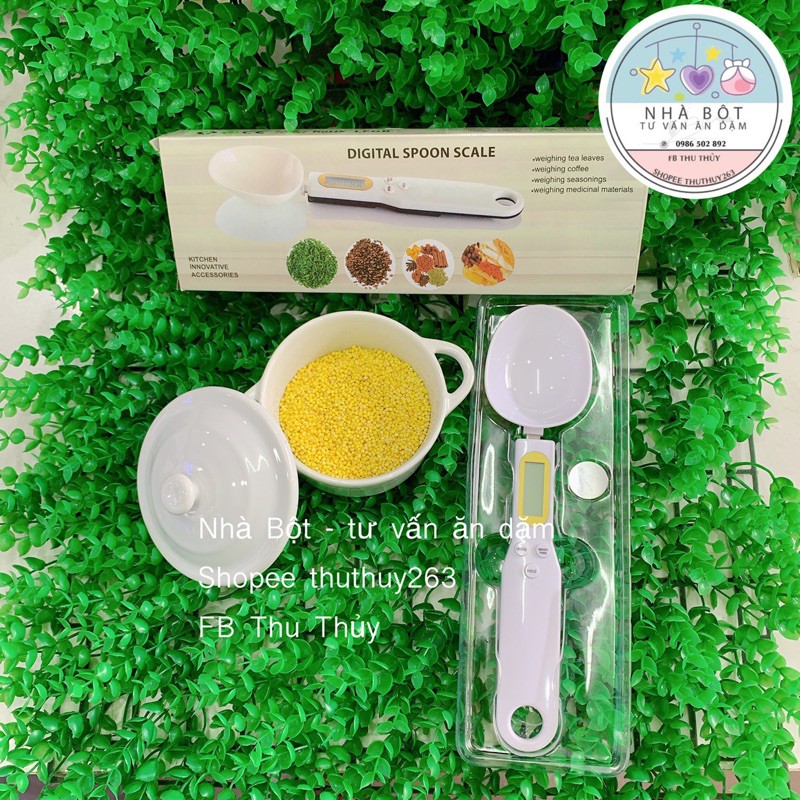 Cân điện tử tiểu ly dạng thìa, muỗng 500g/0.1