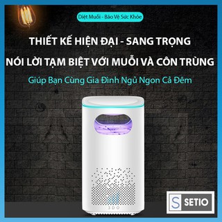 FREESHIP - Đèn bắt muỗi thông minh công nghệ LED chiếu xạ, TiO2 quang xúc tác hoạt động hiệu quả hơn, Máy bắt muỗi