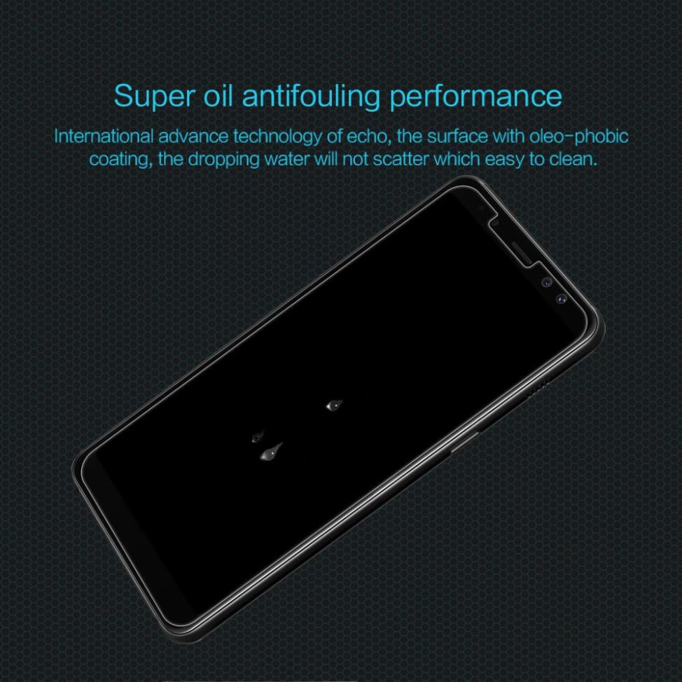 Miếng dán kinh cường lực hiệu Nillkin dành cho Samsung Galaxy A8 2018 (siêu mỏng 0.33mm) - Hàng chính hãng