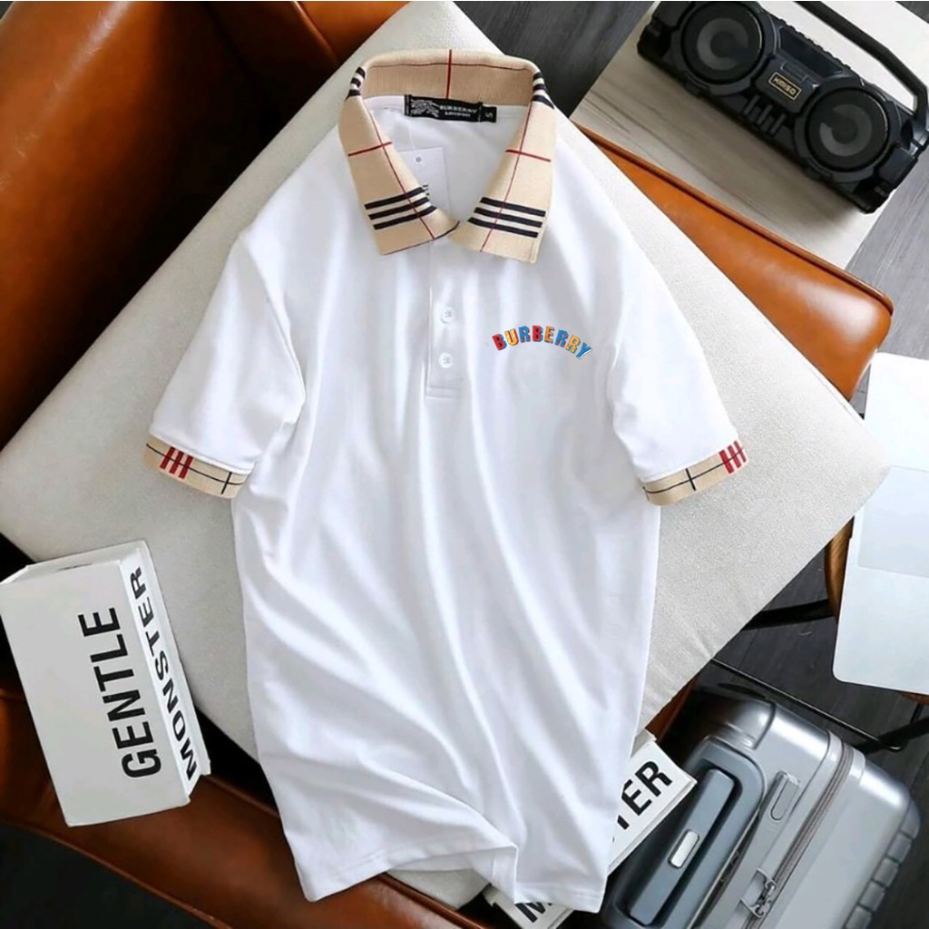 [bigsize] Áo thun polo cotton 100% phối cổ in đẹp 80-140kg