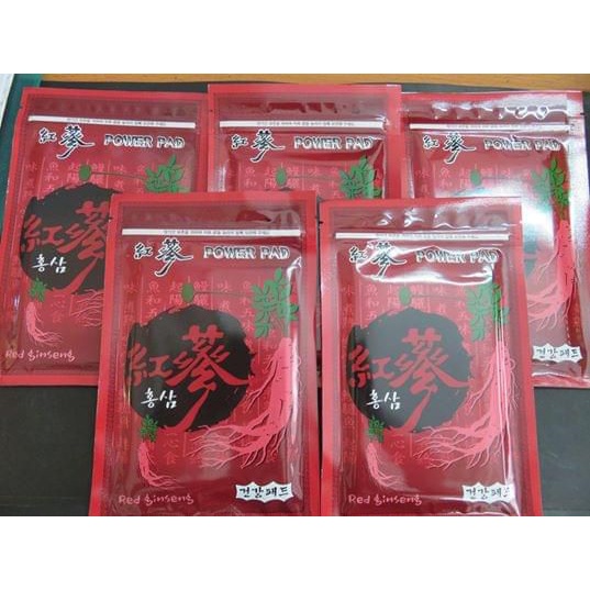 Cao dán hồng sâm power pad hàn quốc gói 6 miếng
