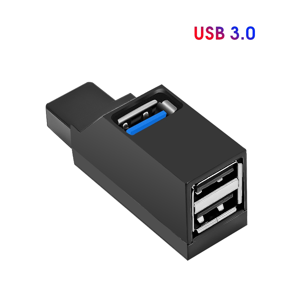 Universal Mini 3 Ports USB 3.0 2.0 Hubs High Speed ​​Data Transfer Separator Adapter For MacBook Pro PC Laptop