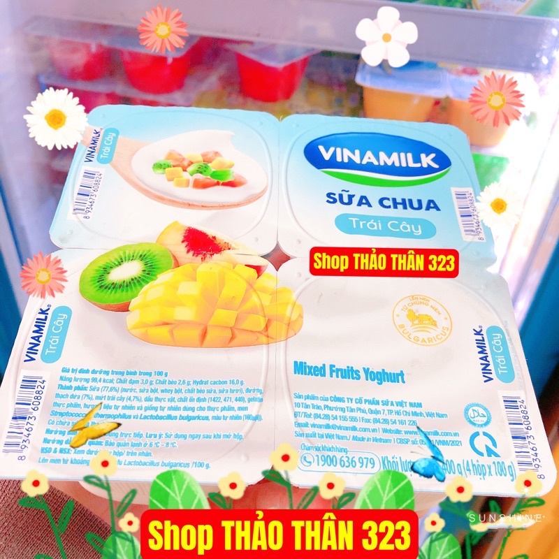 Sữa Chua Vinamilk Có Đường/Ít Đường/ Không Đường / Trái Cây