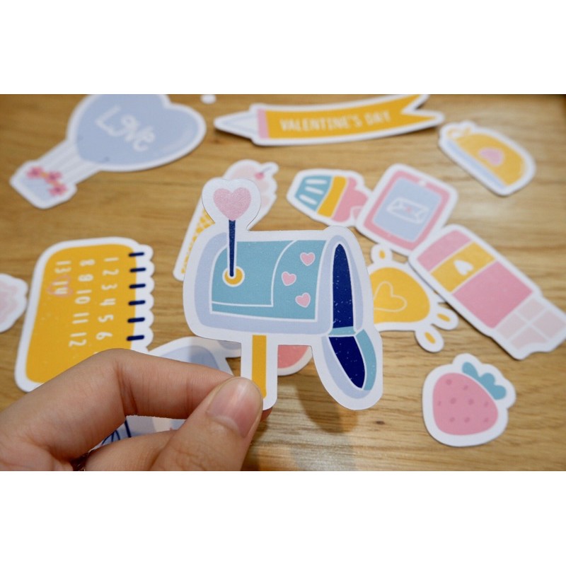 LOVE - Sticker cắt rời (nhiều mẫu) - Sticker die-cut - Nguyên liệu làm Scrapbook Handmade
