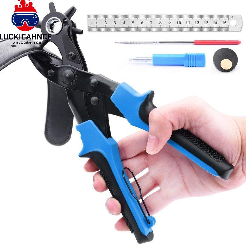 Bộ 5 Kìm Bấm Lỗ Đầu Tròn/Tròn/Oval Chuyên Dụng