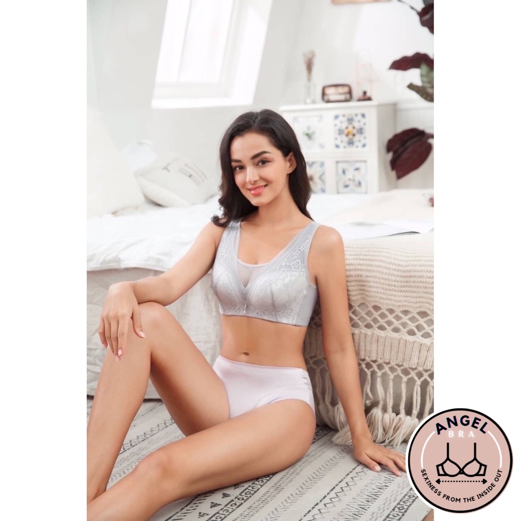 Áo ngực bigsize không gọng cup B, Áo lót ren Thái lan Anny 967 bản dây 4 móc size 34-42