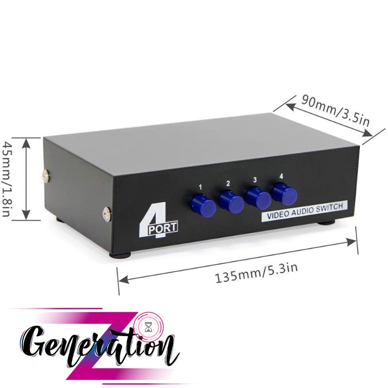 Bộ gộp tín hiệu AV (Video & Audio) 4 ra 1 cổng MT-431AV - SWITCH AV/DVD 4-1 VIDEO AUDIO MT-VIKI (MT-431)