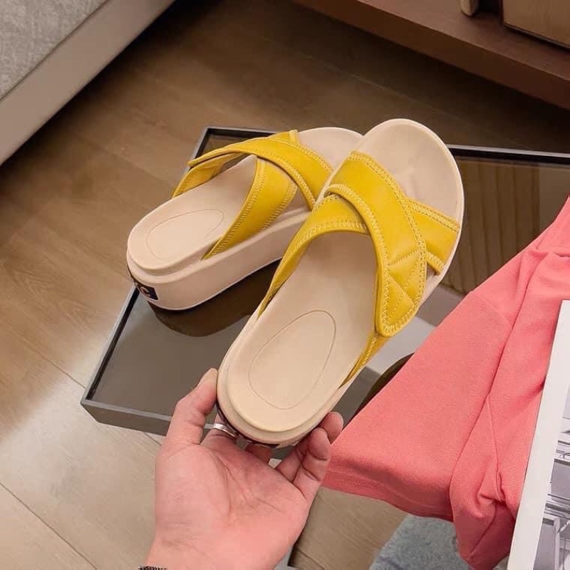 Sandal đế xuồng quai da chéo hàng quảng châu od