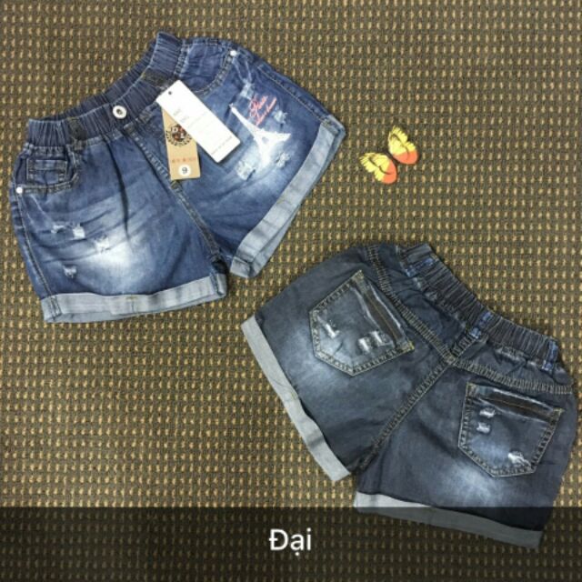 Quần jeans đùi cho bé gái