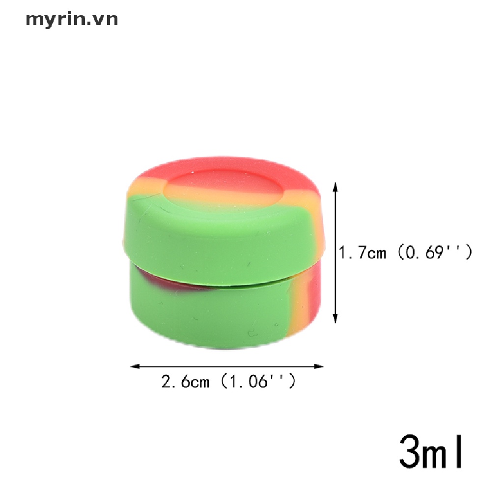 Lọ Đựng Sáp 3ml / 3ml Bằng Silicon Nhiều Màu Tùy Chọn