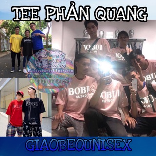 Tee phản quang bobui 🔝 áo thun unisex nam nữ