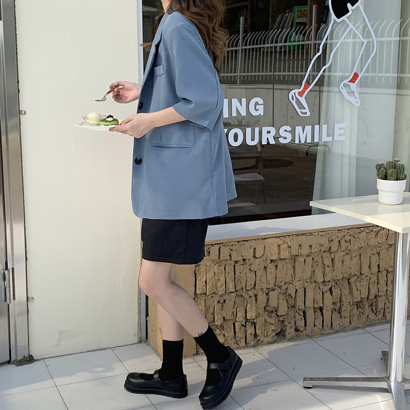 Áo Khoác Blazer Form Rộng Tay Lỡ Thời Trang Thanh Lịch Cho Nữ | BigBuy360 - bigbuy360.vn