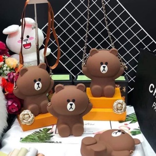 [Nhap WB0706 Hoàn 15%xu] TÚI GẤU BROWN SILICON SIÊU HOT (quà tặng)