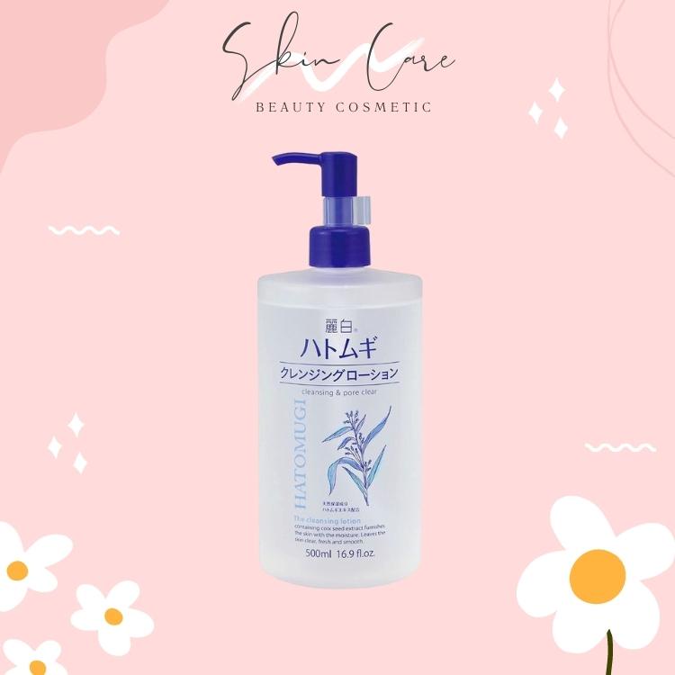 Nước tẩy trang ý dĩ Hatomugi the cleansing lotion 500ml nội địa nhật Skin Care HN