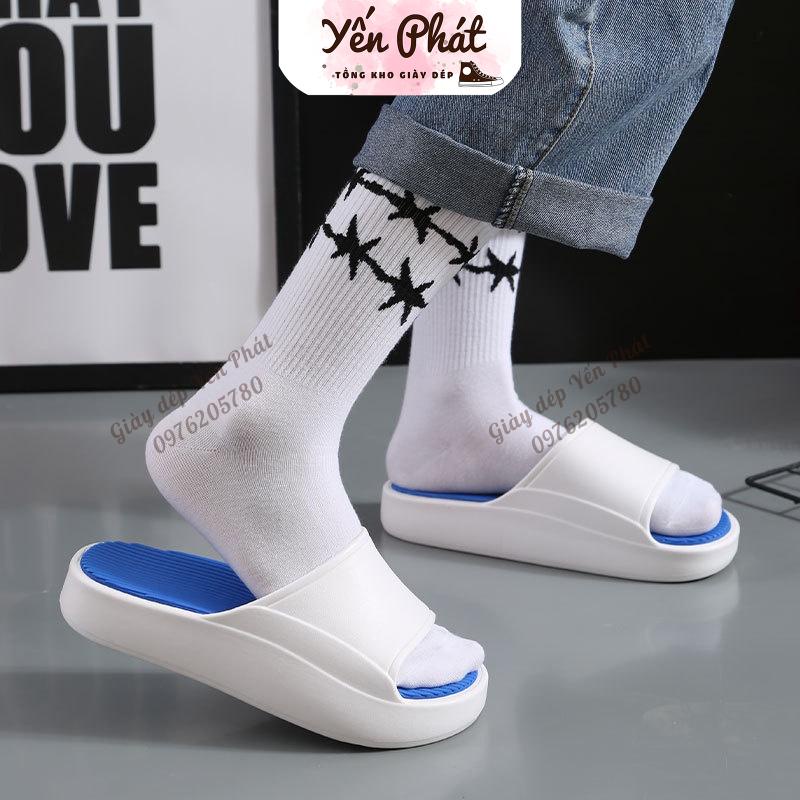 Dép Quai Ngang Nam Nữ Đế Cao 4cm,Dép Bánh Mì 8399 gấu Thới Trang HOT 2022