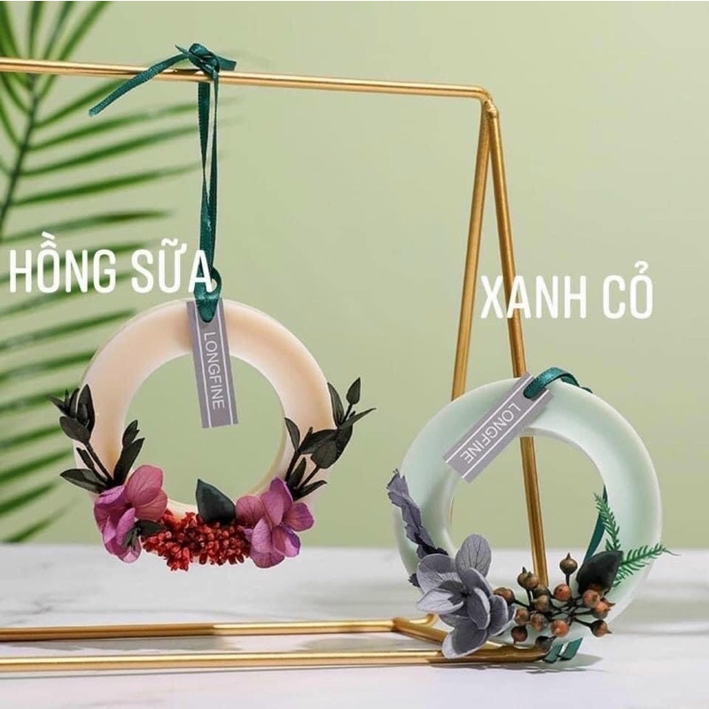 Sáp thơm vòng tròn treo tủ quần áo- xe hơi - Sáp ong thơm ( khử mùi tại hương tự nhiên)