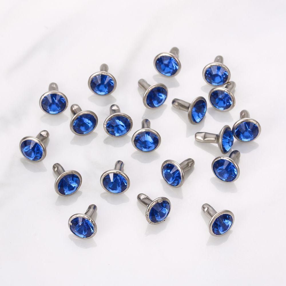YOLA 20 Set (40 Chiếc) Giày Đinh Tán Kim Cương Giả Trang Trí Sổ Lưu Niệm May Mặ