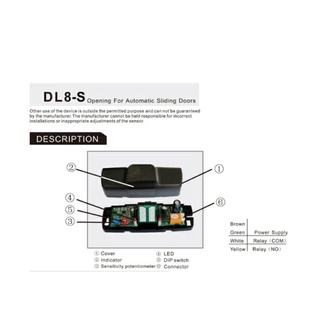 Mắt thần cảm biến cửa tự động DL8s