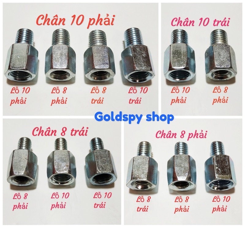Ốc chuyển đổi nâng cao chân kính xe máy