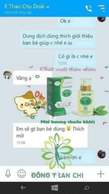 Dung dịch vệ sinh lan chi