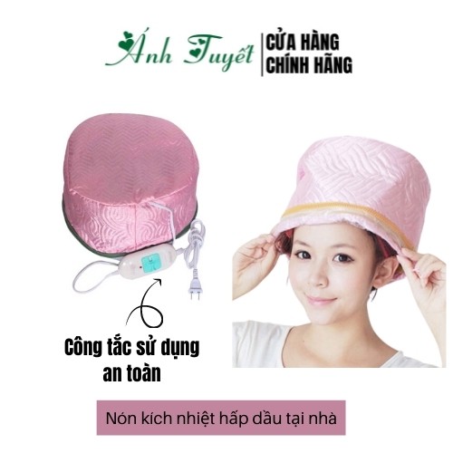 Nón ủ tóc/hấp dầu kích nhiệt sử dụng tại nhà tiện lợi, cao cấp, an toàn