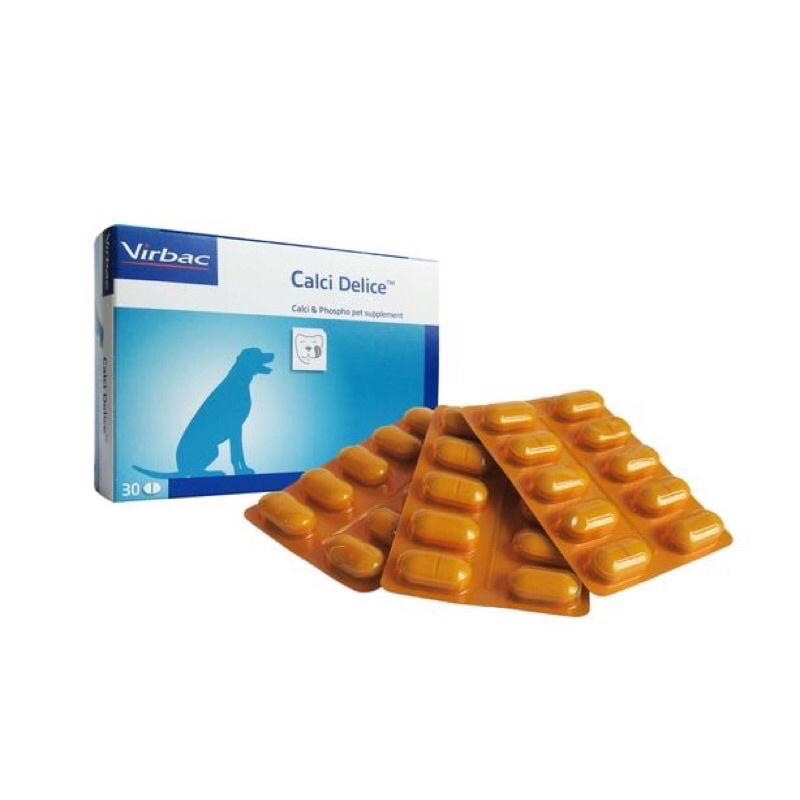 Canxi cho chó hộp 30 viên Canxi Delice