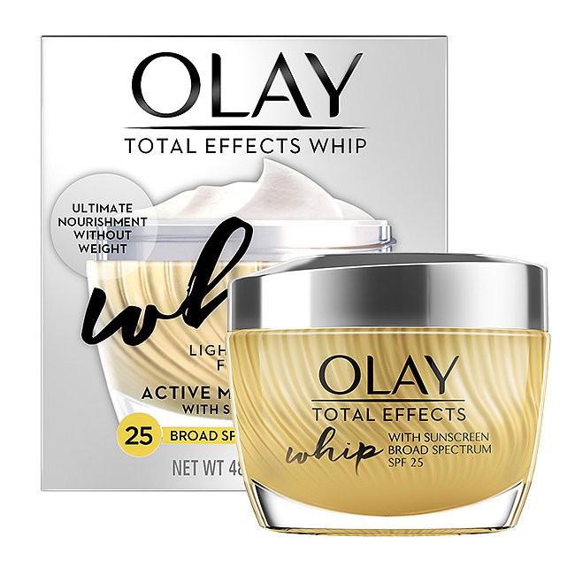 Kem Dưỡng Chống Nắng Olay Total Effects Whip Face Moisturizer with Sunscreen, SPF 25