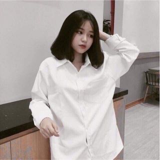 Áo sơ mi trắng túi ngực