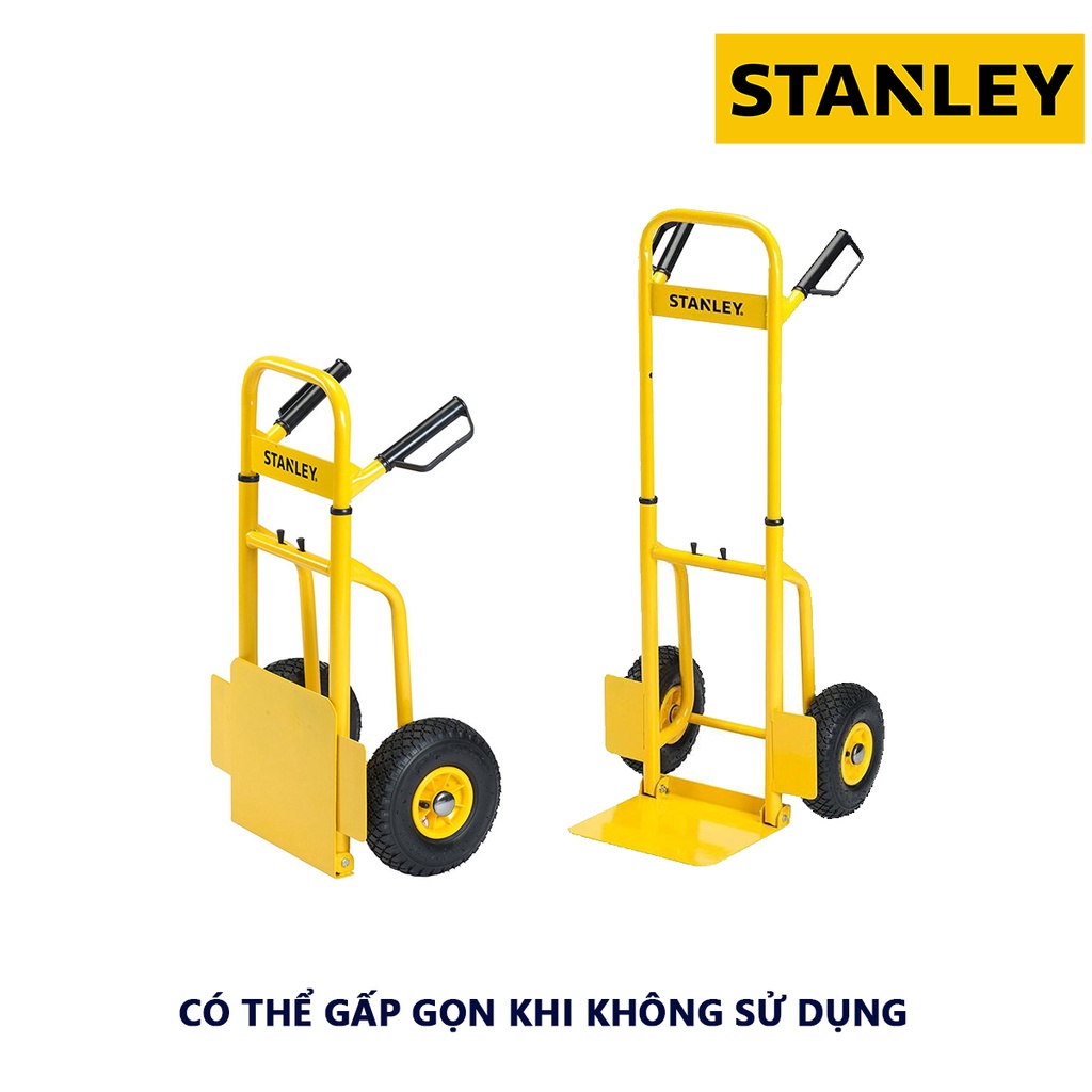 Xe đẩy hàng 2 bánh STANLEY SXWTD-FT520 có thể gấp gọn, tải trọng 120kg, hợp kim thép bền chắc - chính hãng - xsafe