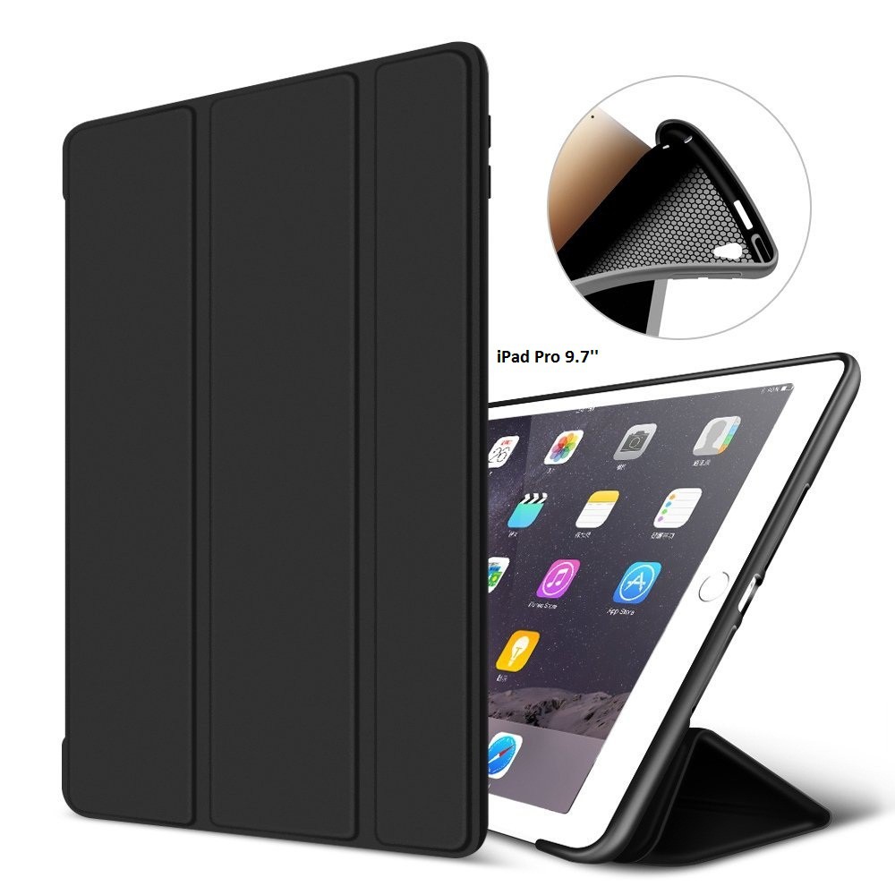 Bao da kiêm ốp lưng cho iPad Pro 9.7'' (Đen) Mẫu 3