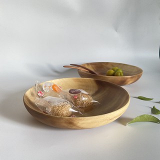 Đĩa, Khay gỗ keo sâu lòng (21cmx4cm)
