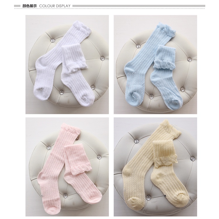 Vớ Cotton Dài Qua Gối Chống Muỗi Thời Trang Mùa Hè Cho Bé