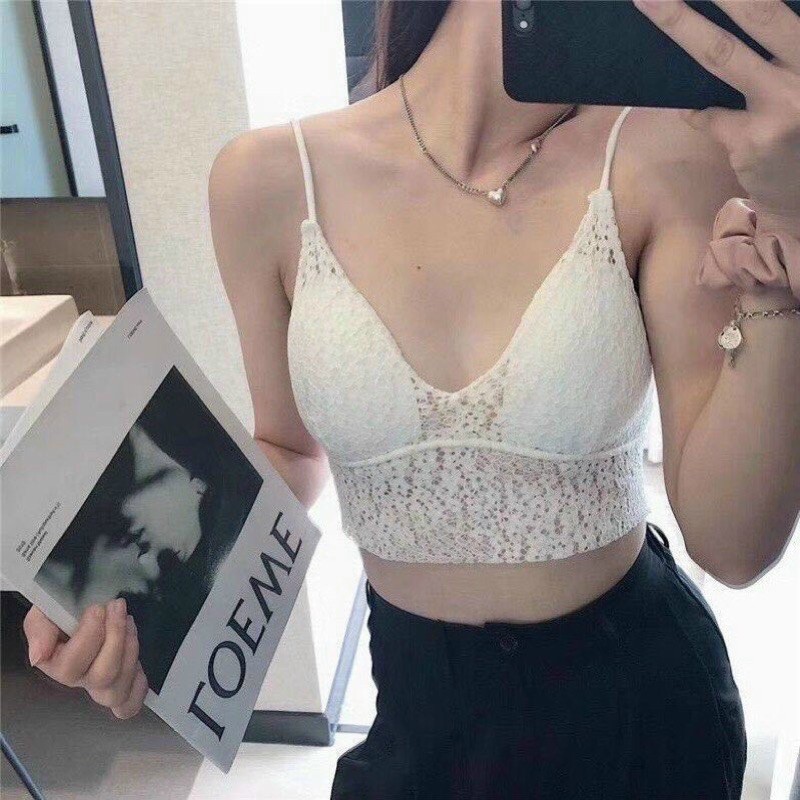 Áo bara ren hai dây có mút ngực ☘️☘️☘️☘️z