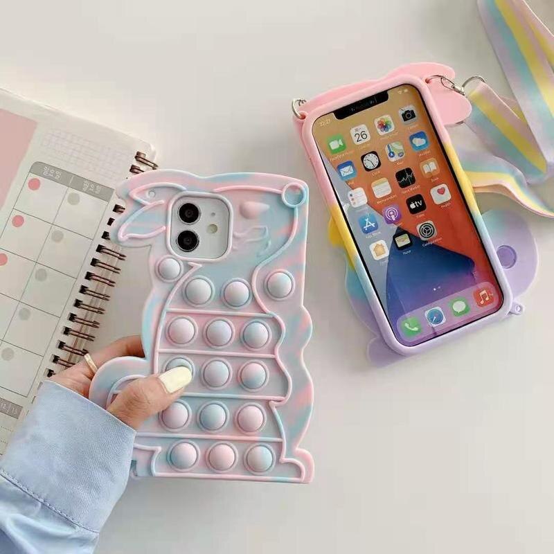 Ốp Điện Thoại Silicon Hình Thỏ 3d Cho Samsung Galaxy A12 A51 A21 A71 A20 A30 A50 A32 A31 A10E